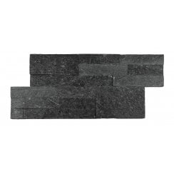 Splitface Black Quartzite 18cm x 35cm Wall Tile
