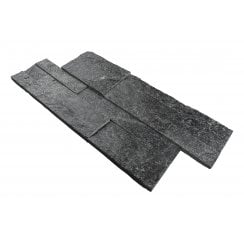 Splitface Black Quartzite 18cm x 35cm Wall Tile