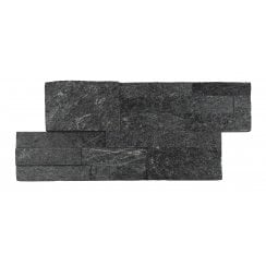 Splitface Black Quartzite 18cm x 35cm Wall Tile