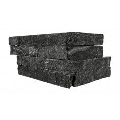 Splitface Black Quarzite 10cm x 36cm Corner Tile