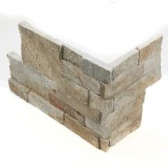Splitface Indian Green 18cm x 35cm Corner Tile