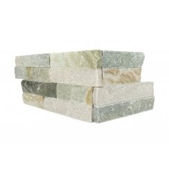 Splitface Oyster Yellow 10cm x 36cm Corner Tile