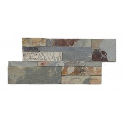 Splitface Rustic Multicolour 18cm x 35cm Wall Tile