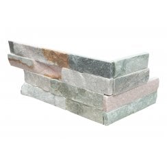 Splitface Slim Grey 10cm x 36cm Corner Tile