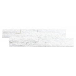 Splitface Snow White Quartzite 10cm x 36cm Wall Tile