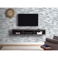 Splitface White Grey 10cm x 36cm Wall Tile