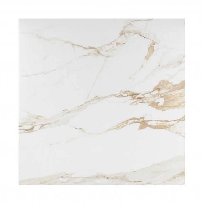 Statuario Crystal Iron Matt 60cm x 60cm Marble Effect Tiles