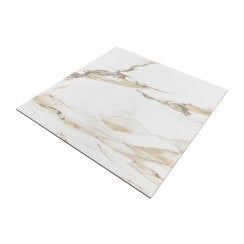 Statuario Crystal Iron Polished 60cm x 60cm Wall and Floor Tile