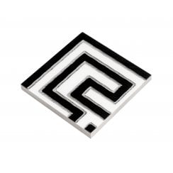Staturio Greek Key Corner 9.8cm x 9.8cm Wall & Floor Tile