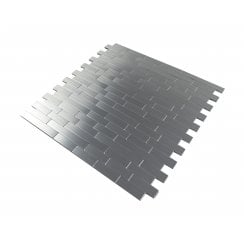 Steel Brick Thin 30cm x 30cm Peel & Stick Mosaic Tile