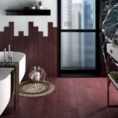 Stromboli Oxblood  9.2cm x 36.8cm Wall & Floor Tile