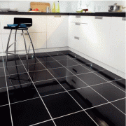 Super Black Polished Porcelain 60cm x 60cm Floor Tile