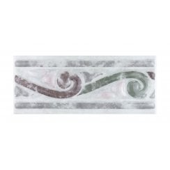 Swirl Cameo Green CAM 315 8cm x 20cm Border Tile