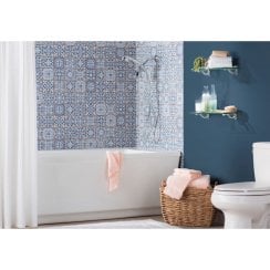 Tangier Blue Decor 33cm x 33cm Wall & Floor Tile