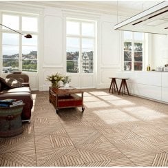 Tangram Wood Oak 44.2cm x 44.2cm Wall & Floor Tile