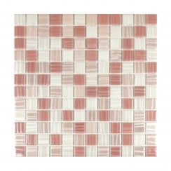 Tender Coral Mix 30 x 30cm Mosaic Tile