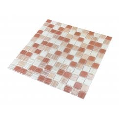 Tender Coral Mix 30 x 30cm Mosaic Tile
