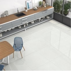 Terrazo White 80cm x 80cm Floor Tile