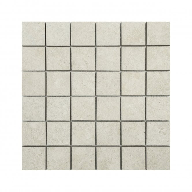 Theory White Mosaic 30cm x 30cm Wall and Floor Tile
