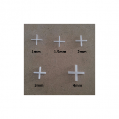 Tile Spacers 1mm - 125 Packs - Pack Size 500 Pcs