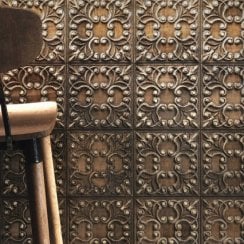 Tin Tile Copper 44.2cm x 44.2cm Wall & Floor Tile
