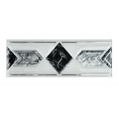 Torrestream Arrow Black 7.5cm X 20cm Border Tile