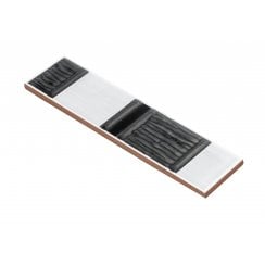 Torrestream Cult Black 5cm X 20cm Border Tile