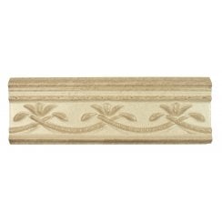 Torrestream Trailing Ivy Cream 10cm X 30cm Border Tile