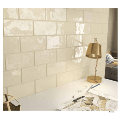 Trendy Cotswold Stone Glossy 12.5cm x 25cm Wall Tile