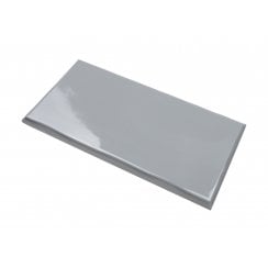 Trendy Grey Glossy 12.5cm x 25cm Wall Tile