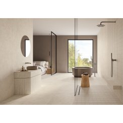 Trevi Cross Ivory 120cm x 120cm Floor Tile