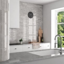 Tribeca Grey Whisper 6cm x 24.6cm Wall Tile
