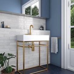 Tribeca Gypsum White 6cm x 24.6cm Wall Tile