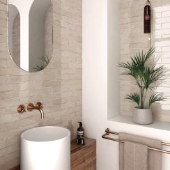 Tribeca Oatmeal 6cm x 24.6cm Wall Tile
