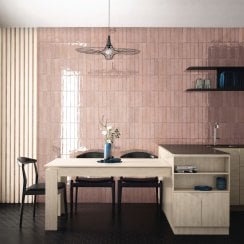 Tribeca Tea Rose 6cm x 24.6cm Wall Tile