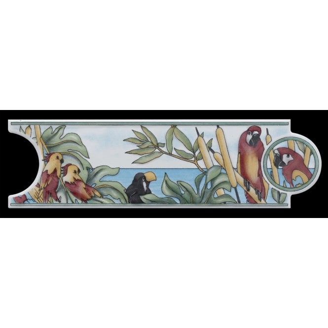 Tropical Bird 5cm x 20cm Border Tile