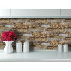 Tungsten Grey  15cm x 60cm Peel & Stick Panel Tile
