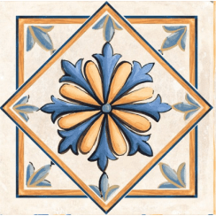 Tuscany Glotto Deco Mix 20.3cm x 20.3cm Wall & Floor Tile