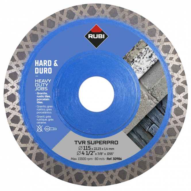 TVR 115mm Superpro Turbo Diamond Blade