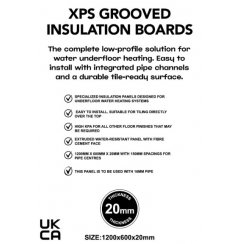 Under Floor Heating XPS Grooved Board 20mm 