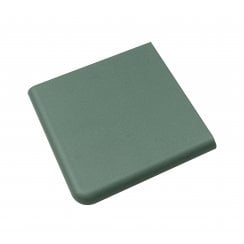 Unglazed Victorian Green Quarry Corner 9.6cm x 9.6cm Floor Tile