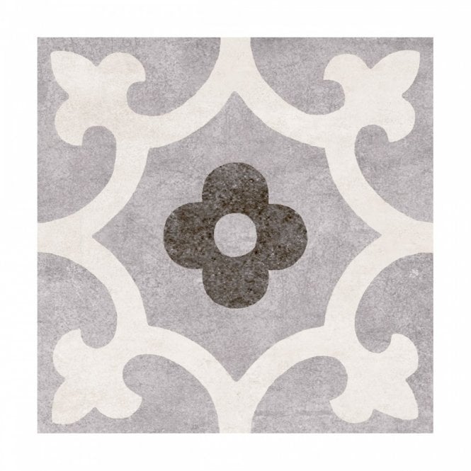 V&A Godwin Grey Matt 20cm x 20cm Wall & Floor Tile