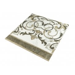 Valentina Gold Edge 60cm x 60cm Decor Wall Tile