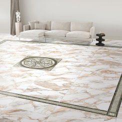 Valentina Gold Set 80cm x 80cm Decor Floor Tile