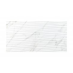 Venesso Grey Matt Waves Decor 30cm x 60cm Wall Tile