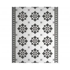 Victorian Hinwick Grey Tile 48.1cm x 28.1cm Mosaic Tile Set