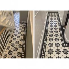 Victorian Hinwick Grey Tile 48.1cm x 28.1cm Mosaic Tile Set