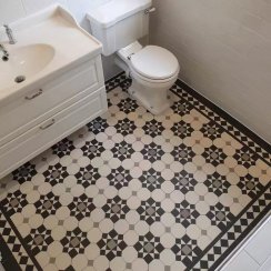 Victorian Hinwick Grey Tile 48.1cm x 28.1cm Mosaic Tile Set