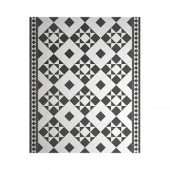 Victorian Osterley Black/White Tile 30cm x 60cm Mosaic Tile Set