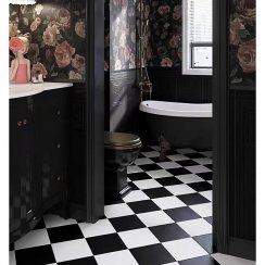 Victorian Plain White Tile 20cm x 20cm Wall and Floor Tile
